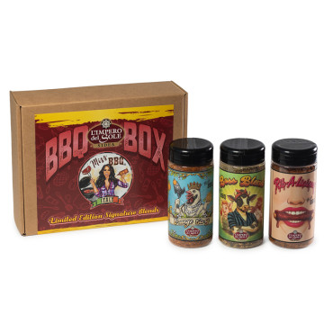 BBQ BOX – 3 DRY RUBS MissBBQ - 250 g cad.
