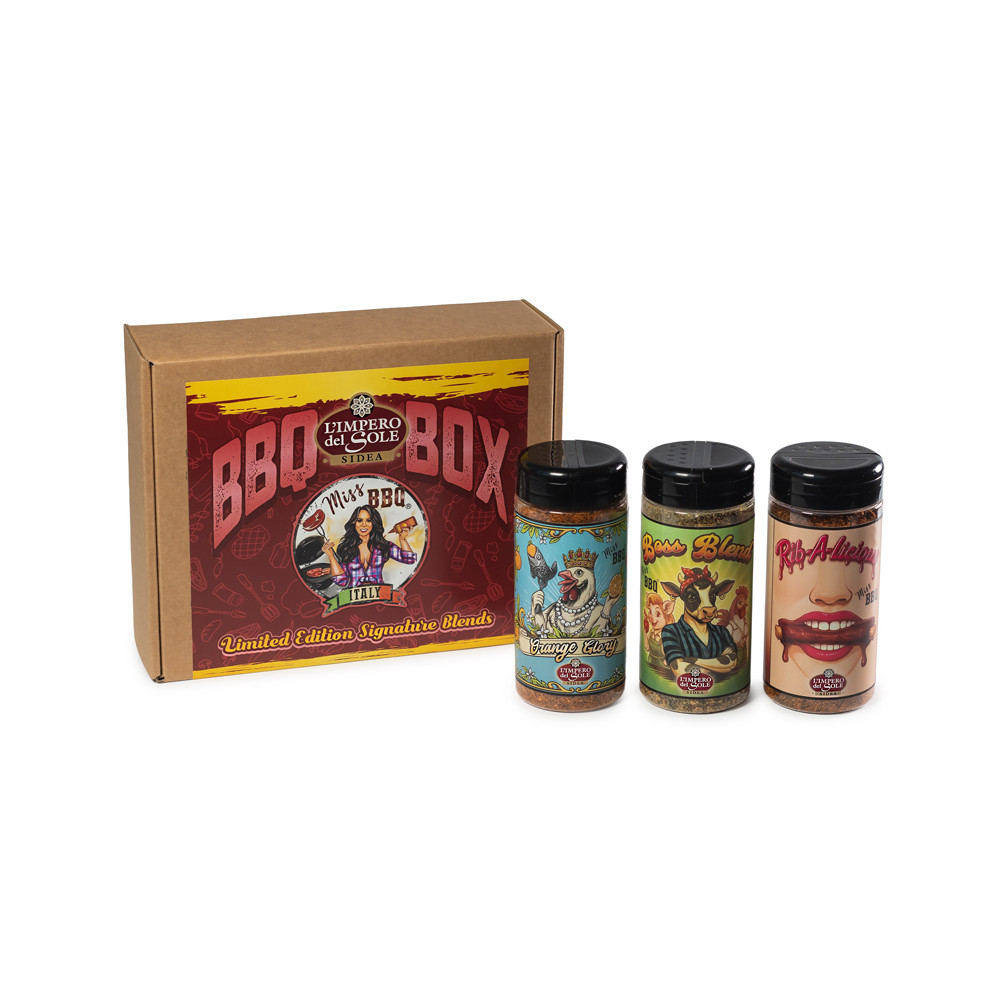 BBQ BOX – 3 DRY RUBS MissBBQ - 250 g cad.